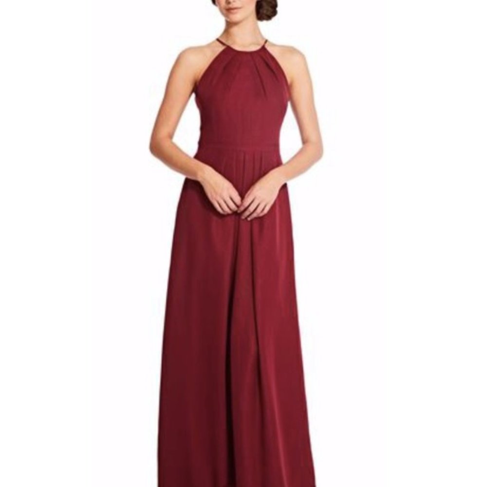 Maroon Halter Dress